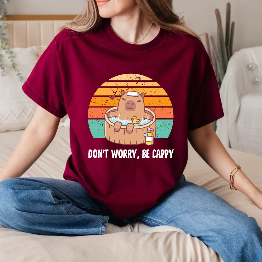 Don’T Worry Be Cappy Funny Capybara T-Shirts