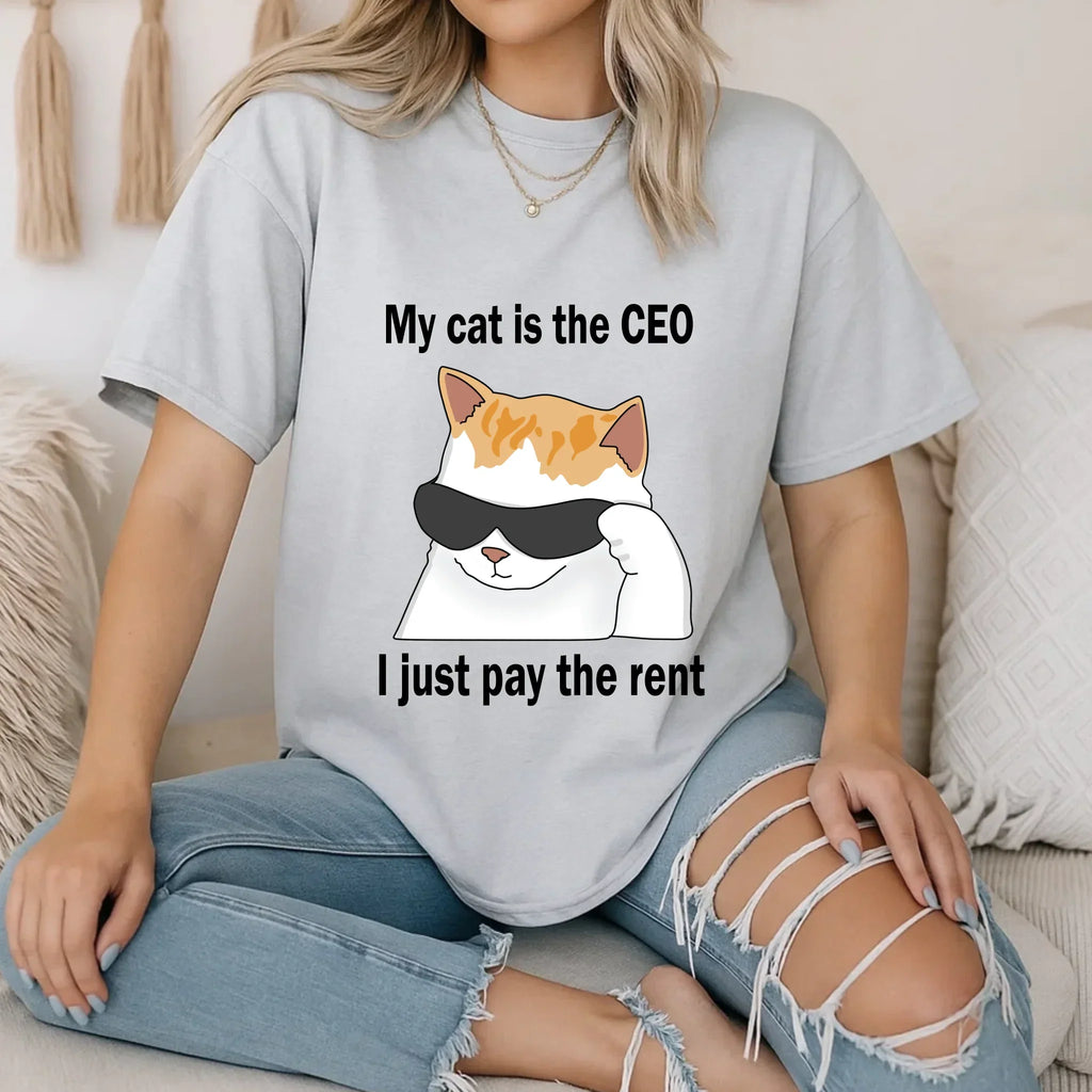 My Cat Is CEO – Funny Cat Lover – Pet Owner Humor Shirt T-Shirts