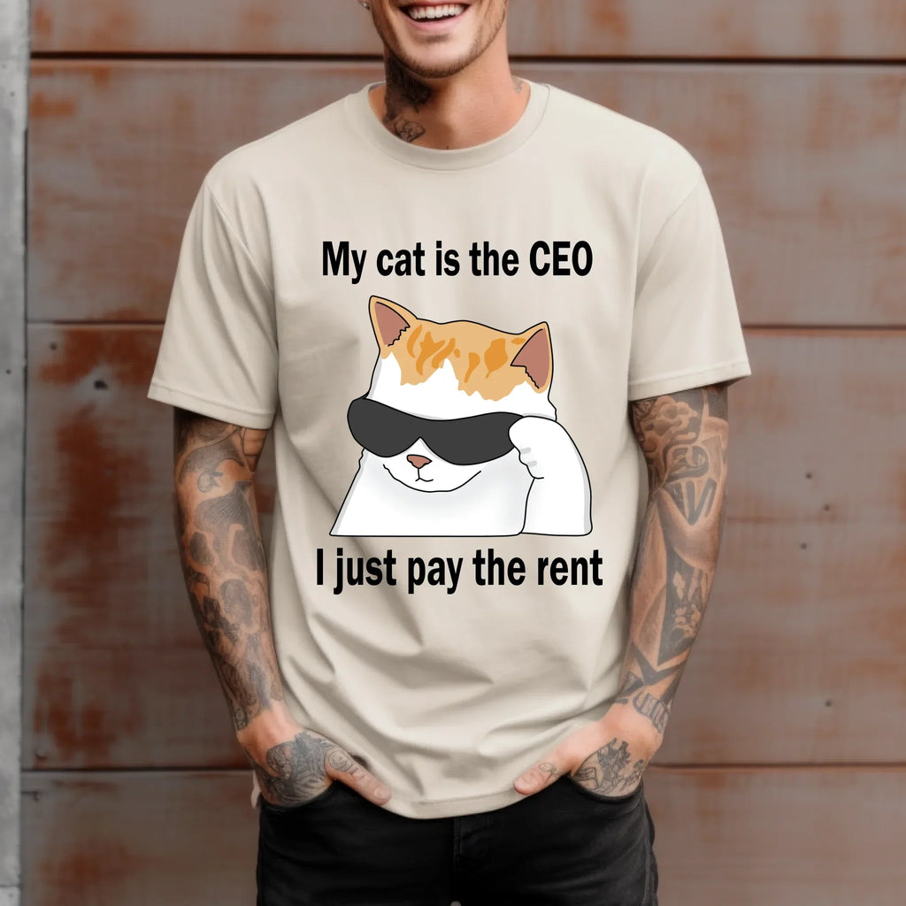 My Cat Is CEO – Funny Cat Lover – Pet Owner Humor Shirt T-Shirts