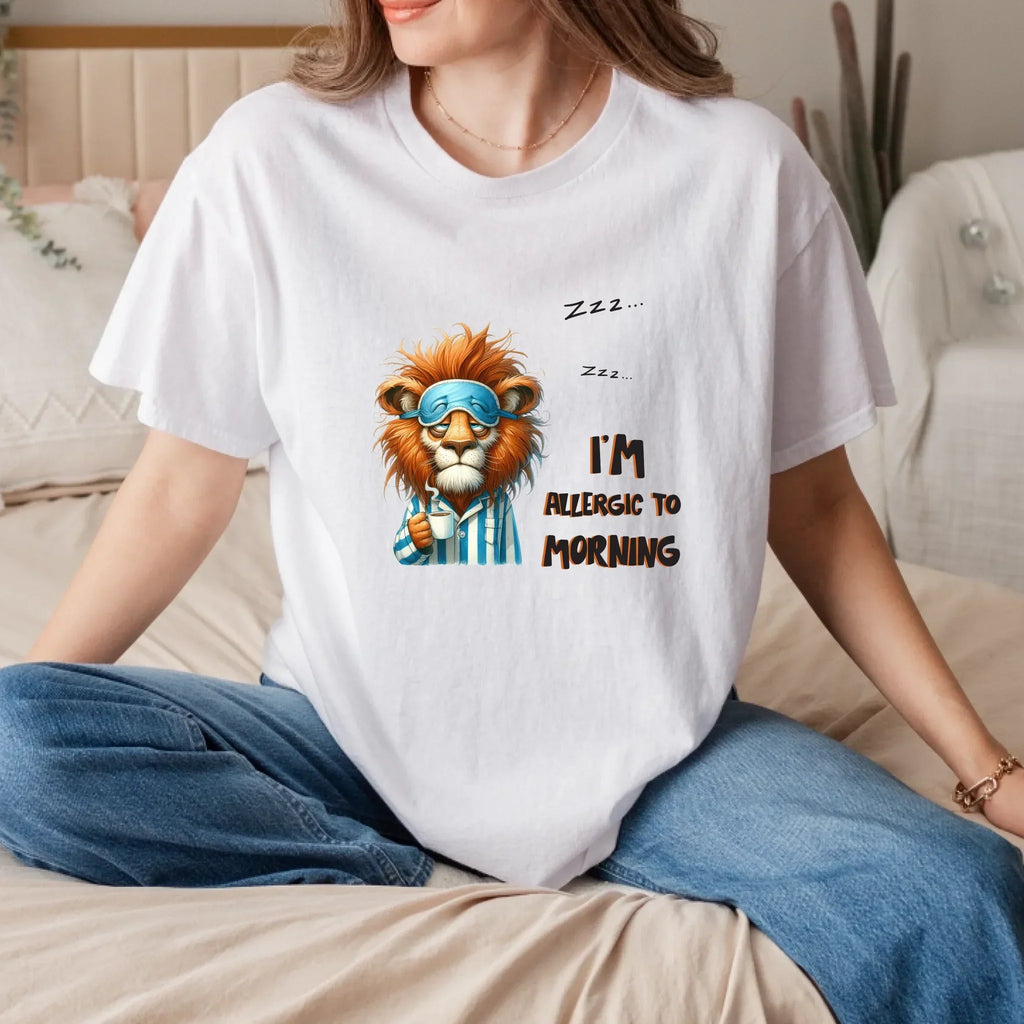 Funny Animals – I’M Allergic Morning – Sleeping Animals Coffee & T-Shirts