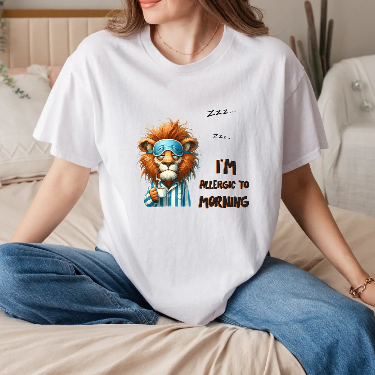 Funny Animals – I’M Allergic Morning – Sleeping Animals Coffee & T-Shirts