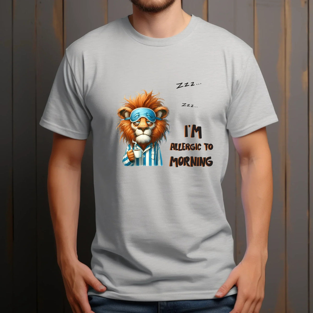 Funny Animals – I’M Allergic Morning – Sleeping Animals Coffee & T-Shirts