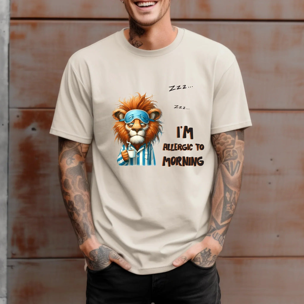 Funny Animals – I’M Allergic Morning – Sleeping Animals Coffee & T-Shirts