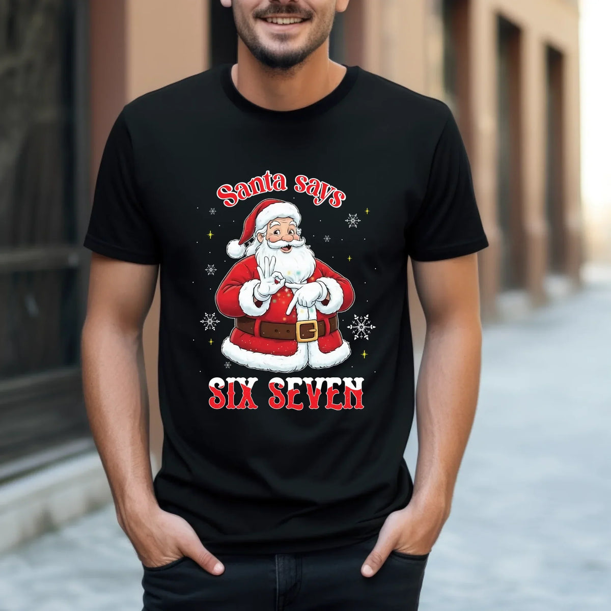 Santa Says Six Seven Funny T-Shirts