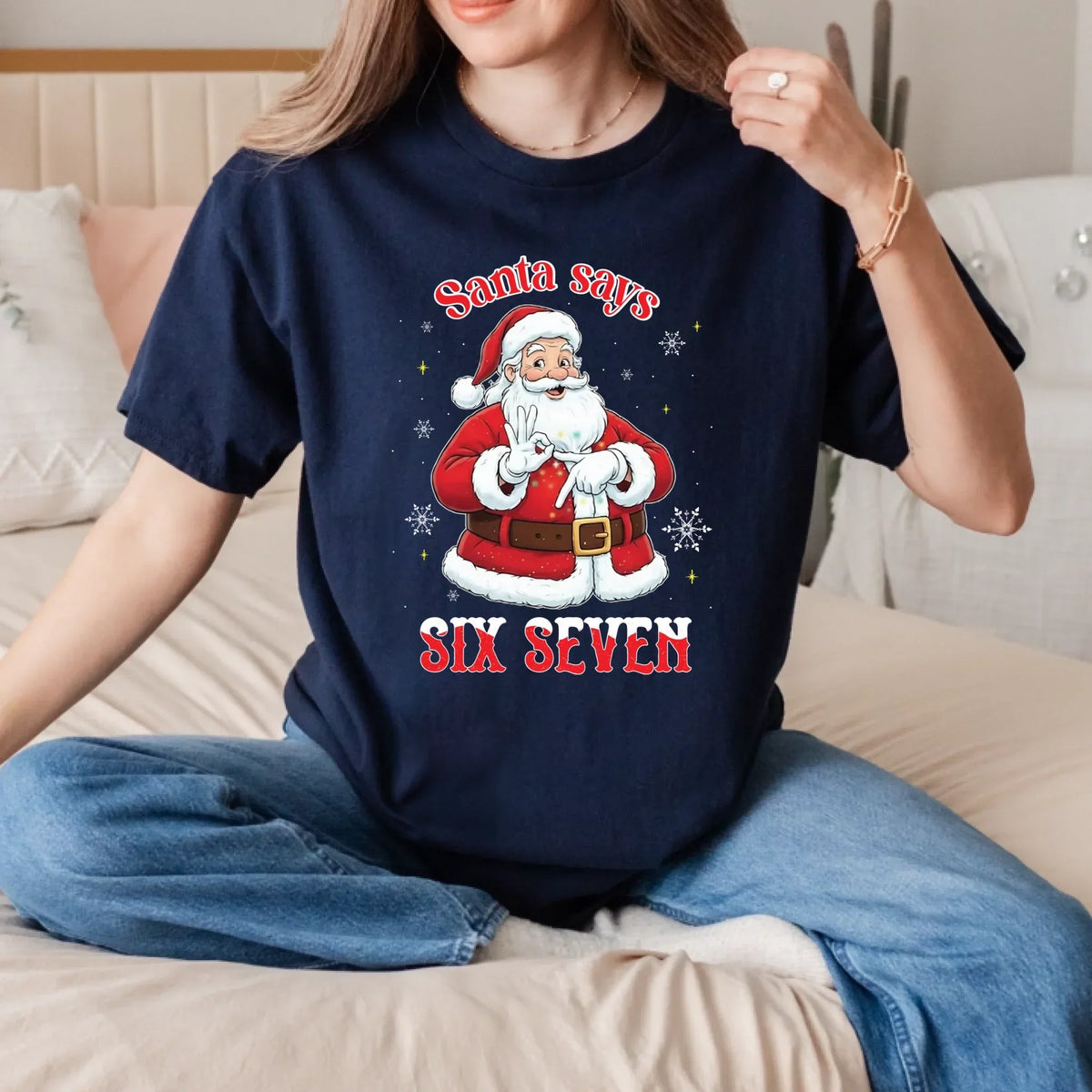 Santa Says Six Seven Funny T-Shirts