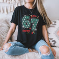 67 – Festive “Six Seven” Santa Pattern T-Shirts