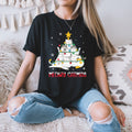 Meowy Catmas – Cute Cat Tree Cat Lovers T-Shirts