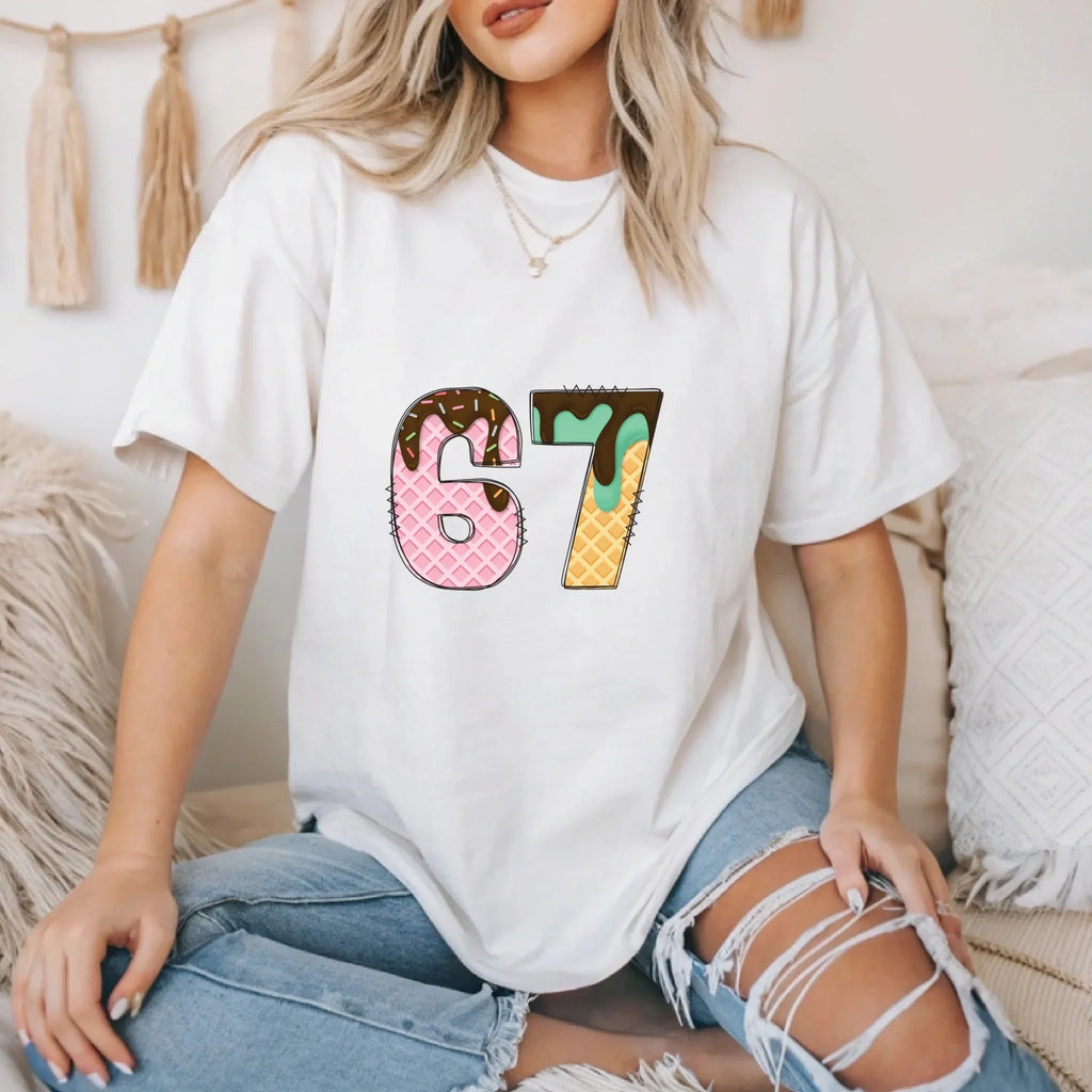 “67 Ice Cream ” & – Fun Dessert T-Shirts