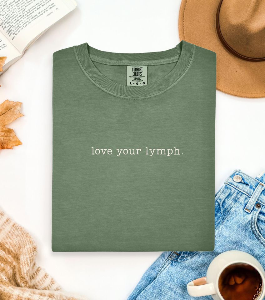 Love Your Lymph Tee, Lymphatic System T-Shirt, Womens Health Top, Holistic Health Tee for her