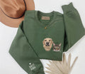 Custom Pet Portrait Sweatshirt, Embroidered Dog Sweatshirt, Personalized Pet Crewneck, Dog Mom Gift, Mothers Day Gift
