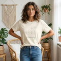 Growing Shirt, Minimalist Flower Tee, Neutral Aesthetic Shirt, Botanical Line Art Tee, Gift for Mom, Inspirational Shirt