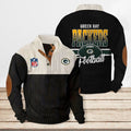 Green Bay Packers Colorful Stand Collar Sweatshirt