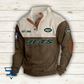 New York Jets Colorful Stand Collar Sweatshirt
