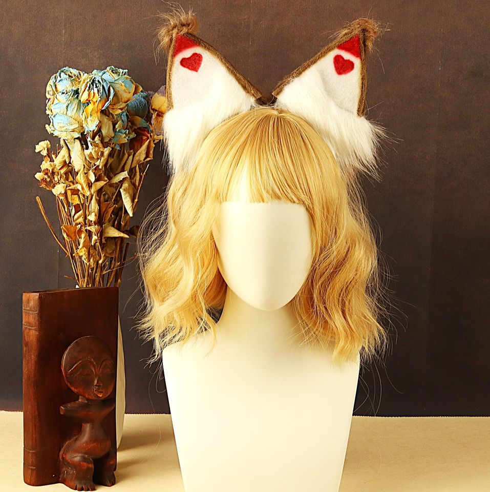 Hazbin Hotel Husk Demon Cat Furry Ears Headband Christmas Cosplay Pet Hairband Costumes Party Pet Fursuit Ears Kid/Adult Cosplay Accessories