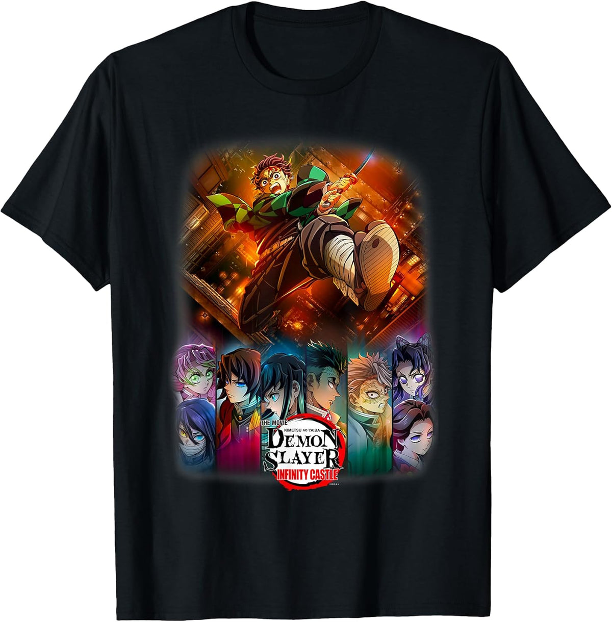 Infinity Castle Tanjiro Anime Group Poster Unisex , , , Long Sleeve Tee