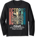 Retro Octopus Definition Merch Apparel