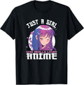 Anime Gifts for Teen Girls Just A Girl Who Loves Anime Unisex , , , Long Sleeve Tee