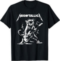 Meowtallica Funny Cat Kitten Lovers Playing Guitar Unisex , , , Long Sleeve Tee
