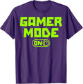 Kids, Boy and Girl Gaming and Gamer Mode On Unisex , , , Long Sleeve Tee