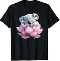 Cute Sleeping Koala Lotus Blossom Harmony