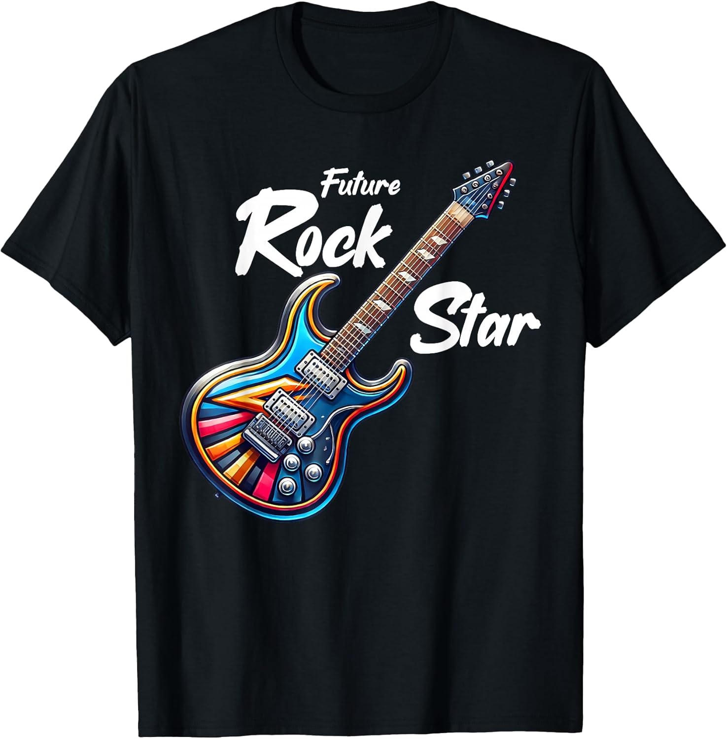 Future Rock Star, Guitar Band, Funny Rock, Girls Boys Kids Unisex , , , Long Sleeve Tee