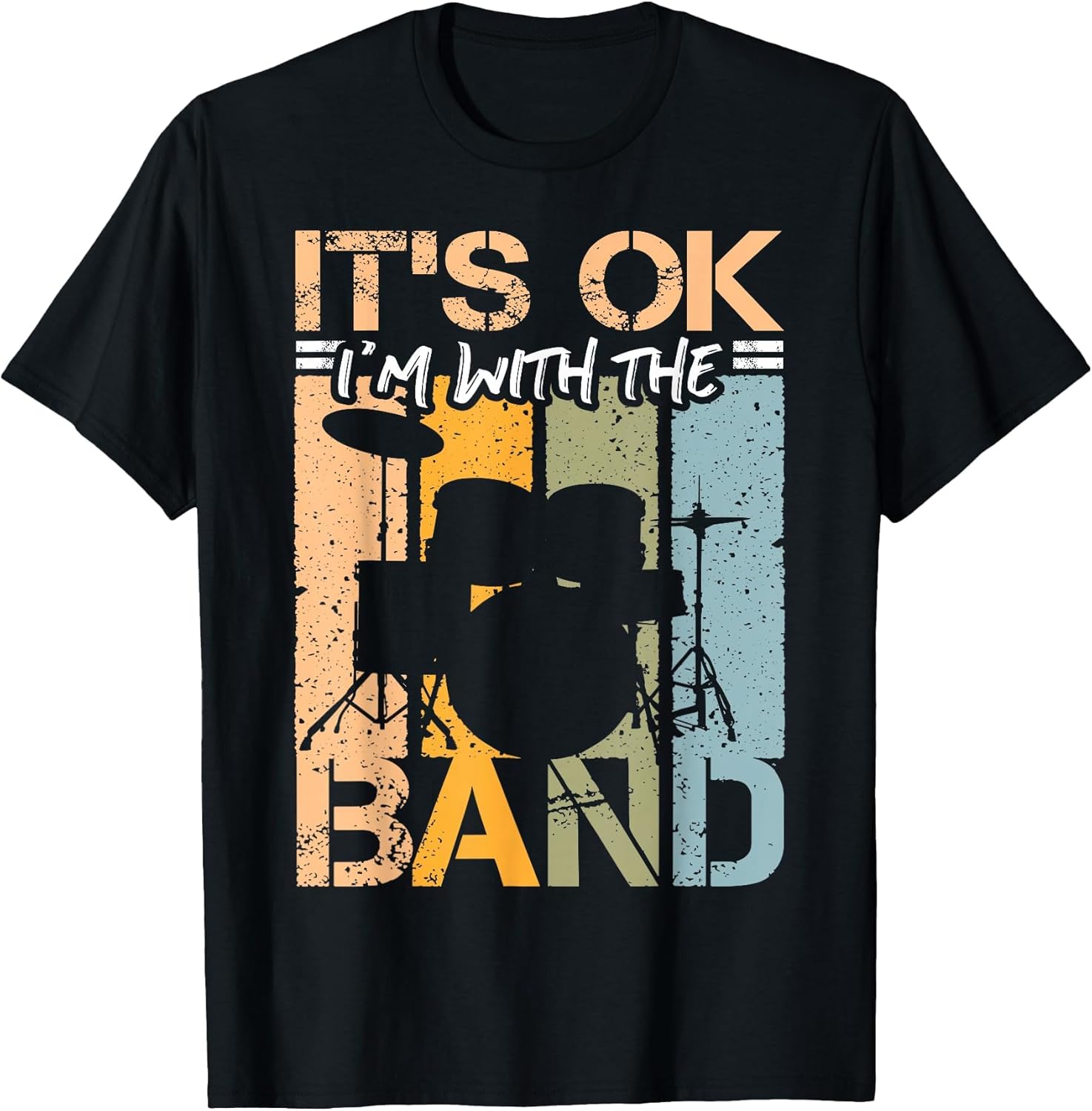 It`s ok I`m with The Band Design Music and Band Roadie Unisex , , , Long Sleeve Tee