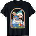 Stay Positive Shark Attack Sarcastic Retro Funny Adult Humor Unisex , , , Long Sleeve Tee