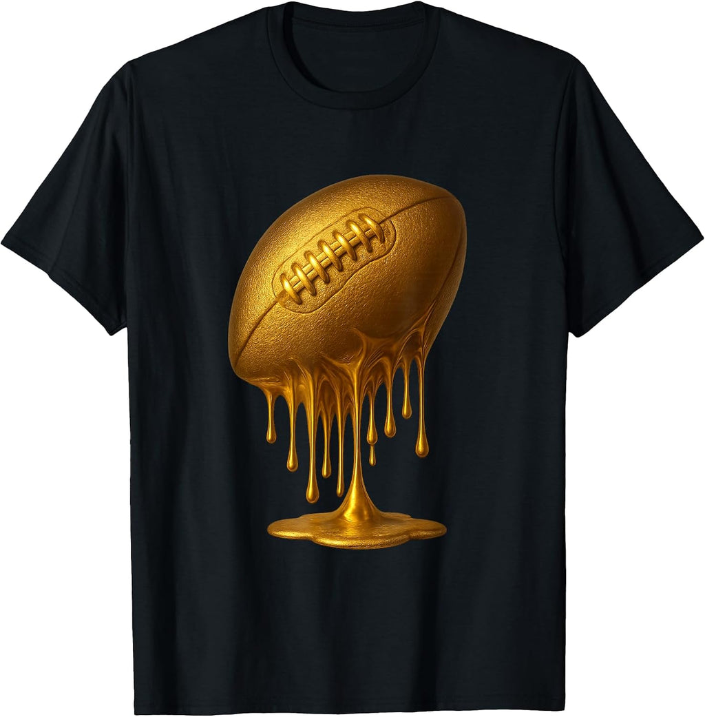 Gold Drip Football Ball Lover Merch Gifts Store
