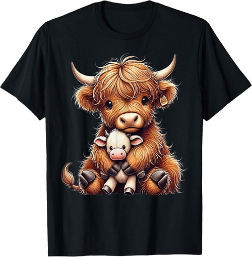 Baby Highland cow Design for kids, men and women