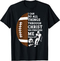Motivational Bible Verse Christian Gifts Football Unisex , , , Long Sleeve Tee