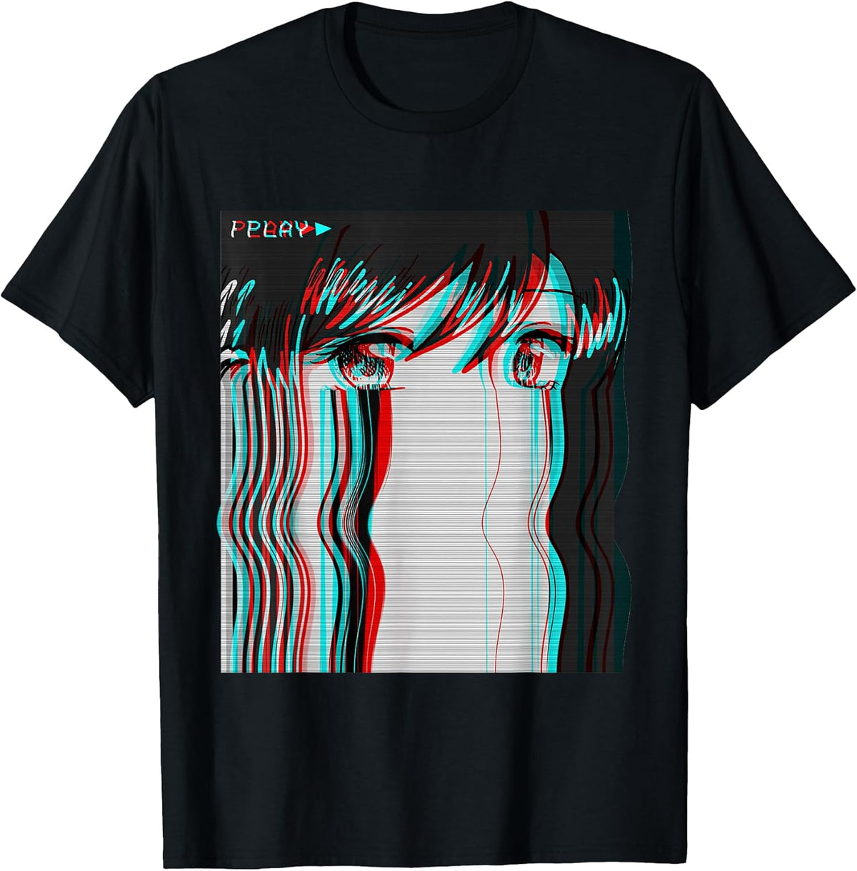 Vaporwave Aesthetic Sad Anime Girl Retro Eboy Egirl Harajuku Unisex , , , Long Sleeve Tee