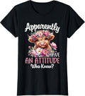 Funny Sarcastic Highland Cow Farm Cow Girls Women