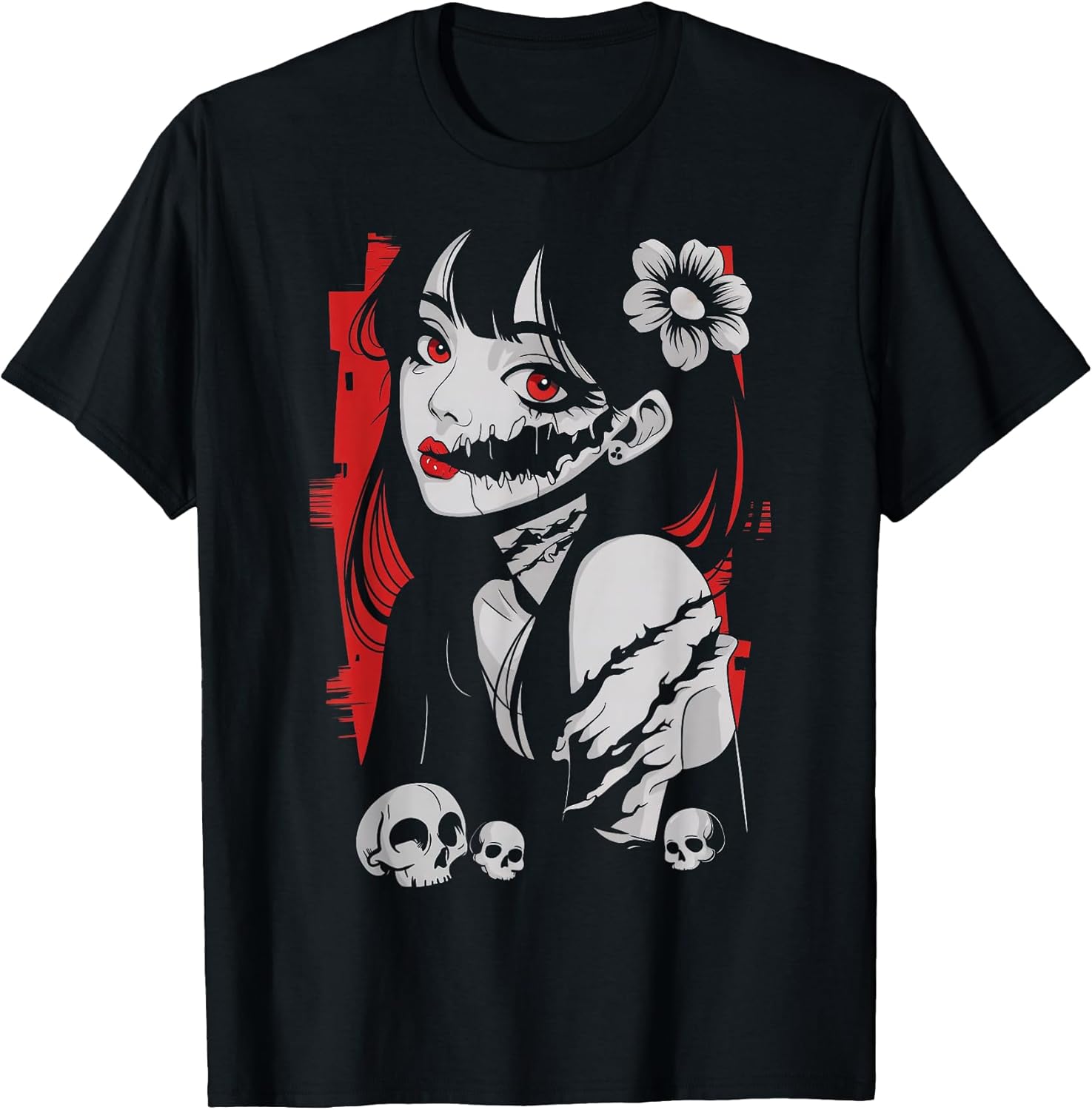 Horror Anime Manga Japan Kawaii Goth Gifts for Men Women Kid Unisex , , , Long Sleeve Tee