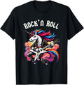 Rock'n Roll Unicorn, Rockstar Unicorn, Punk Goth Band Funny Unisex-Kids Unisex , , , Long Sleeve Tee