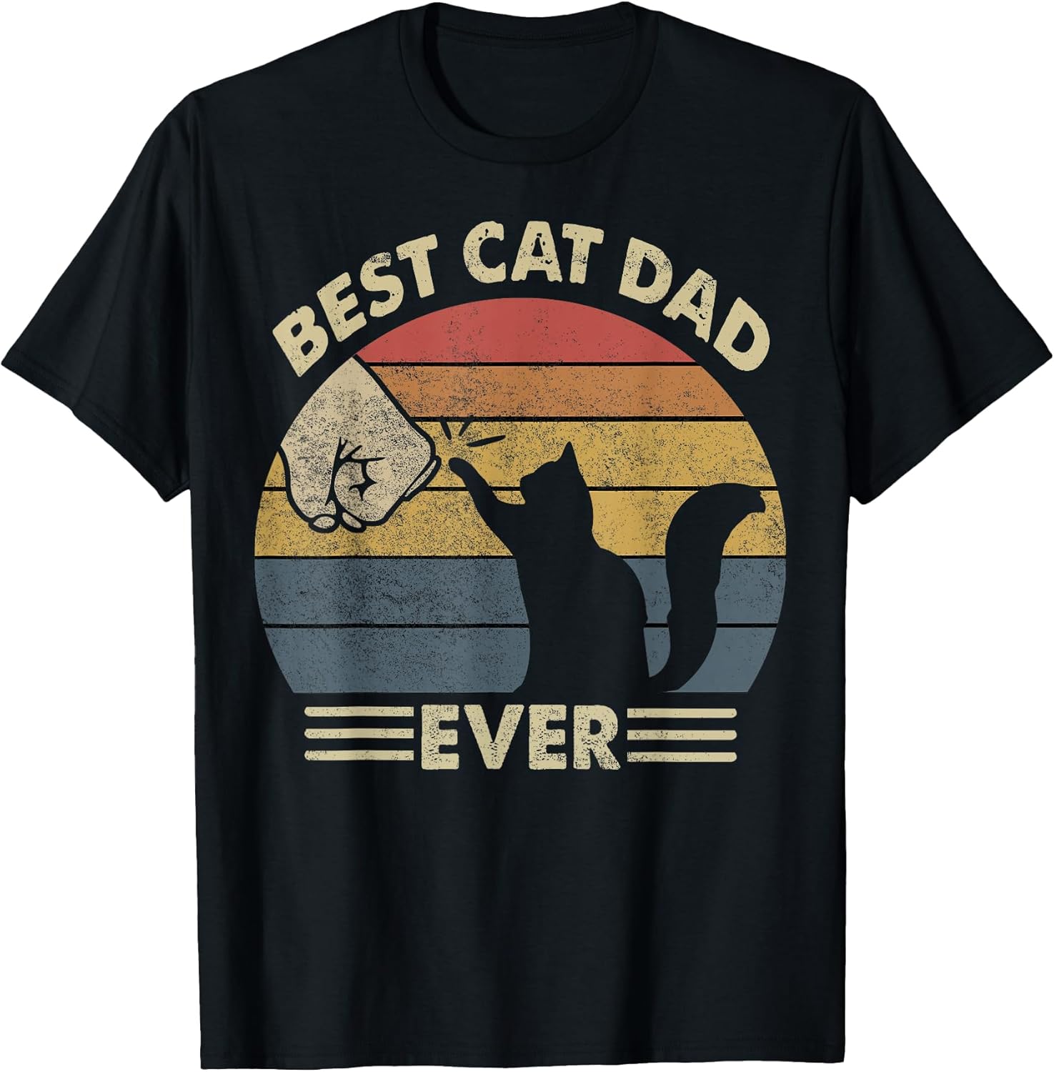 Shirt Men Best Cat Dad Ever Funny Cat Lover Gift Unisex , , , Long Sleeve Tee