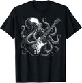 Octopus Playing Guitar Rock Music Lover