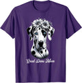 Flowers Giant Adorable Large Gentle Dog Lover Great Dane Mom Unisex , , , Long Sleeve Tee
