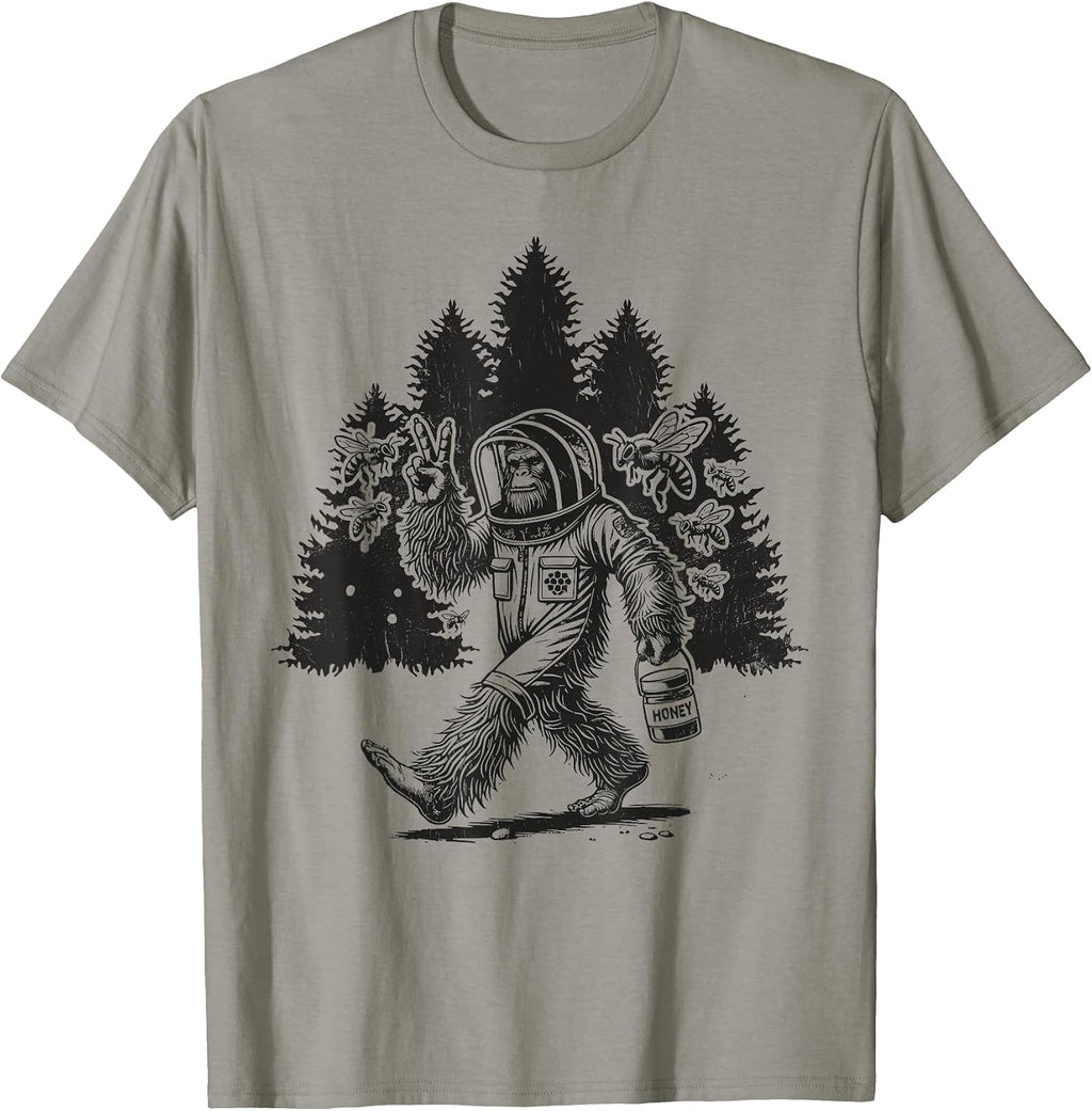 Retro Bigfoot Surfing Merch Apparel