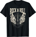 Rock and Roll Lover Gifts Cool Electric Guitar Concert Band Unisex , , , Long Sleeve Tee
