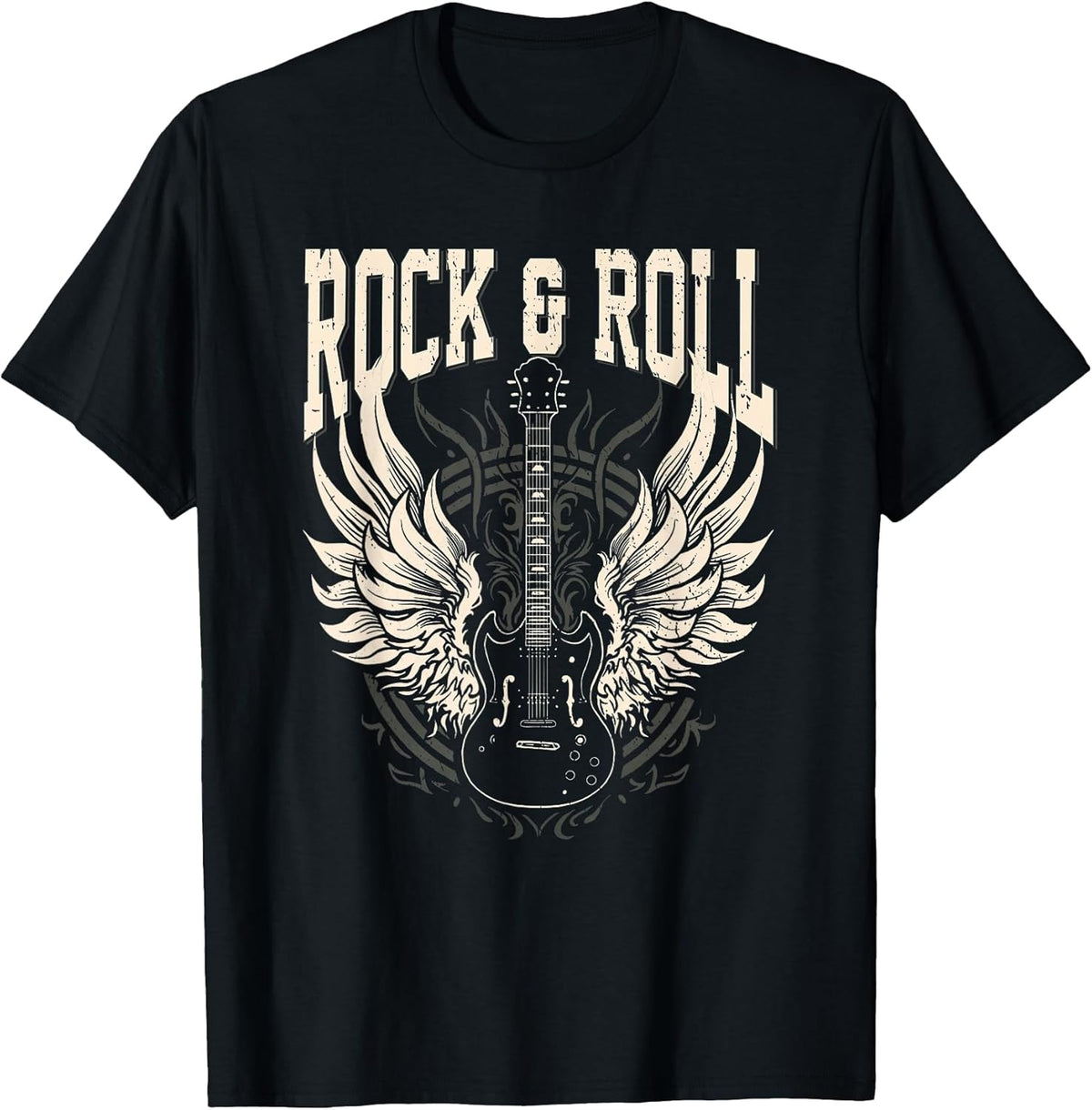 Rock and Roll Lover Gifts Cool Electric Guitar Concert Band Unisex , , , Long Sleeve Tee