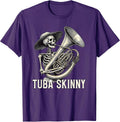 Tuba Skinny Skeleton Jazz Band Vintage Music Graphic Tee Unisex , , , Long Sleeve Tee
