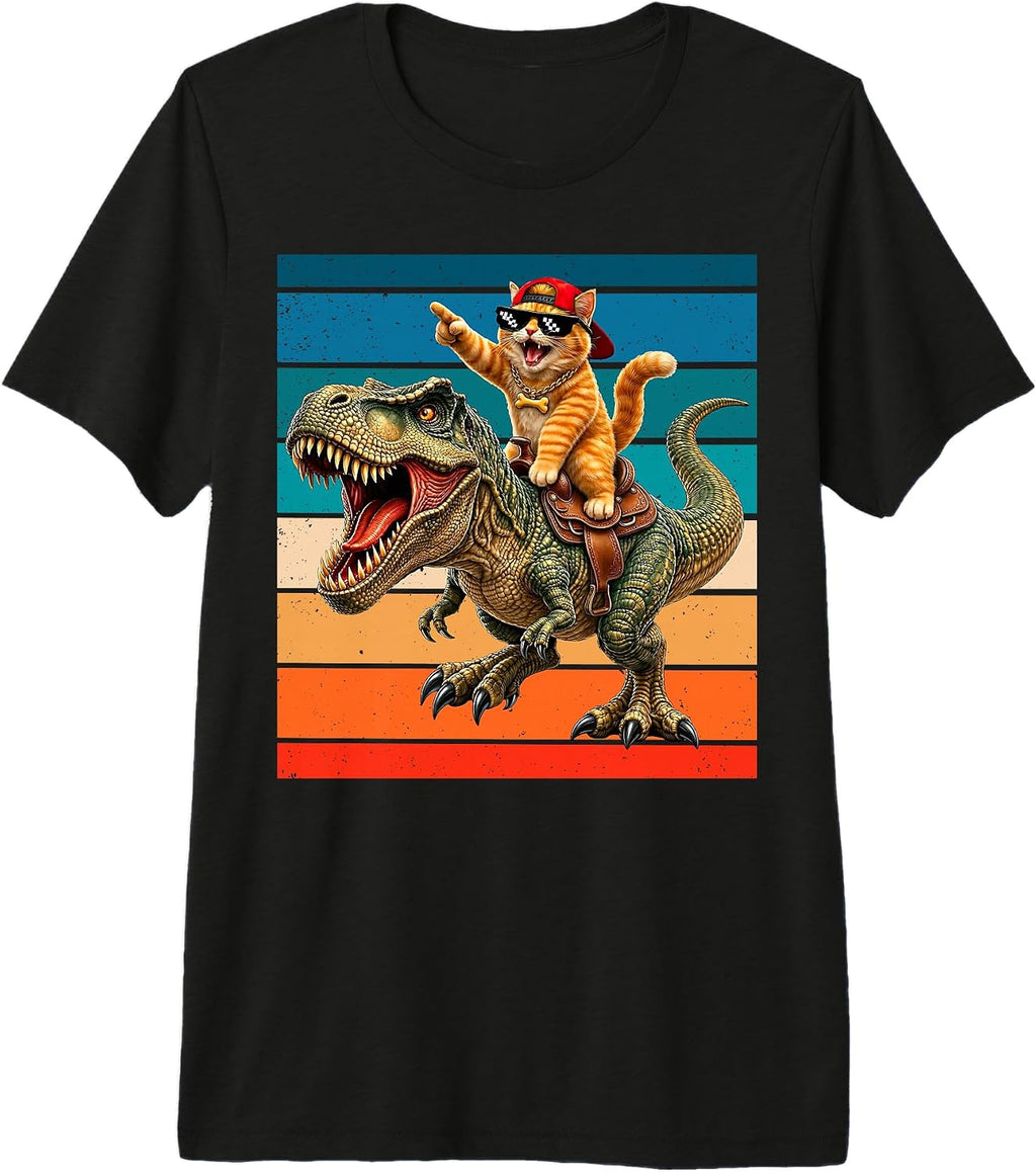 Cat and Dinosaur Lover