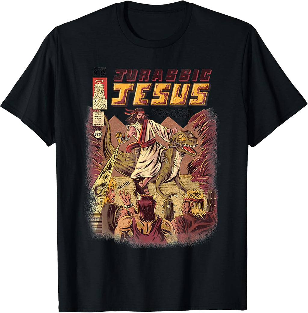 Funny JURASSIC JESUS Retro Christian Gifts