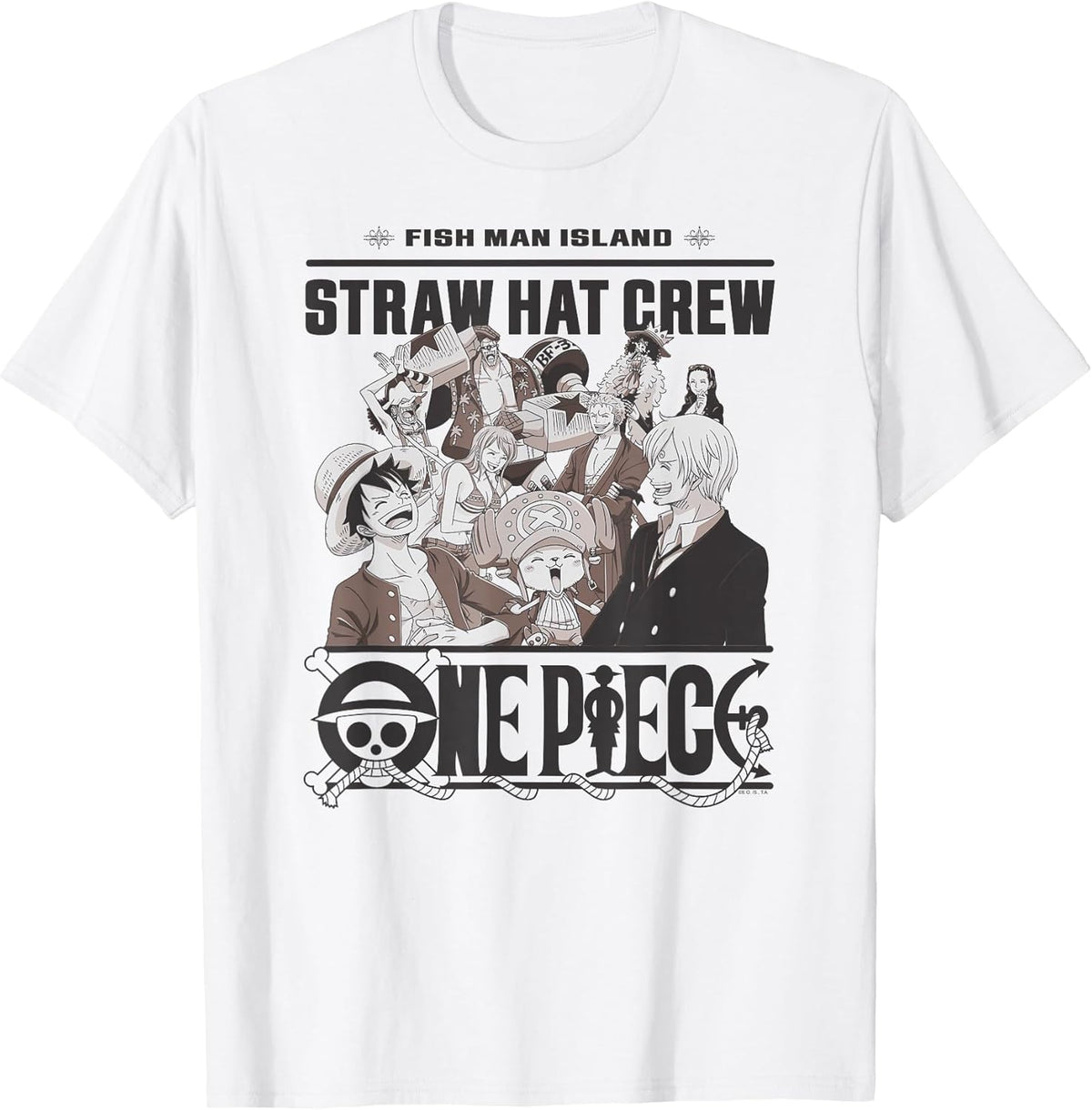 Anime Straw Hat Crew Fish Man Island Unisex , , , Long Sleeve Tee