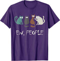 Ew People Funny Black Cat Cute Meowy Kitty Cat Lover Gift Unisex , , , Long Sleeve Tee