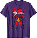 Cute Women Girl Chicken With Bandana QM