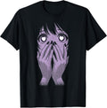 Anime Eyes Girl Hearts Manga Otaku Grunge Goth Alt Aesthetic Unisex , , , Long Sleeve Tee