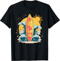 Surfing Waves Ocean Sun Adventure Enthusiast