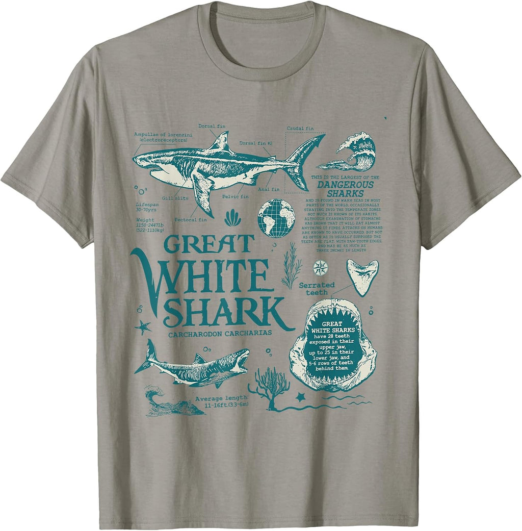 Great White Shark Anatomy Apparel