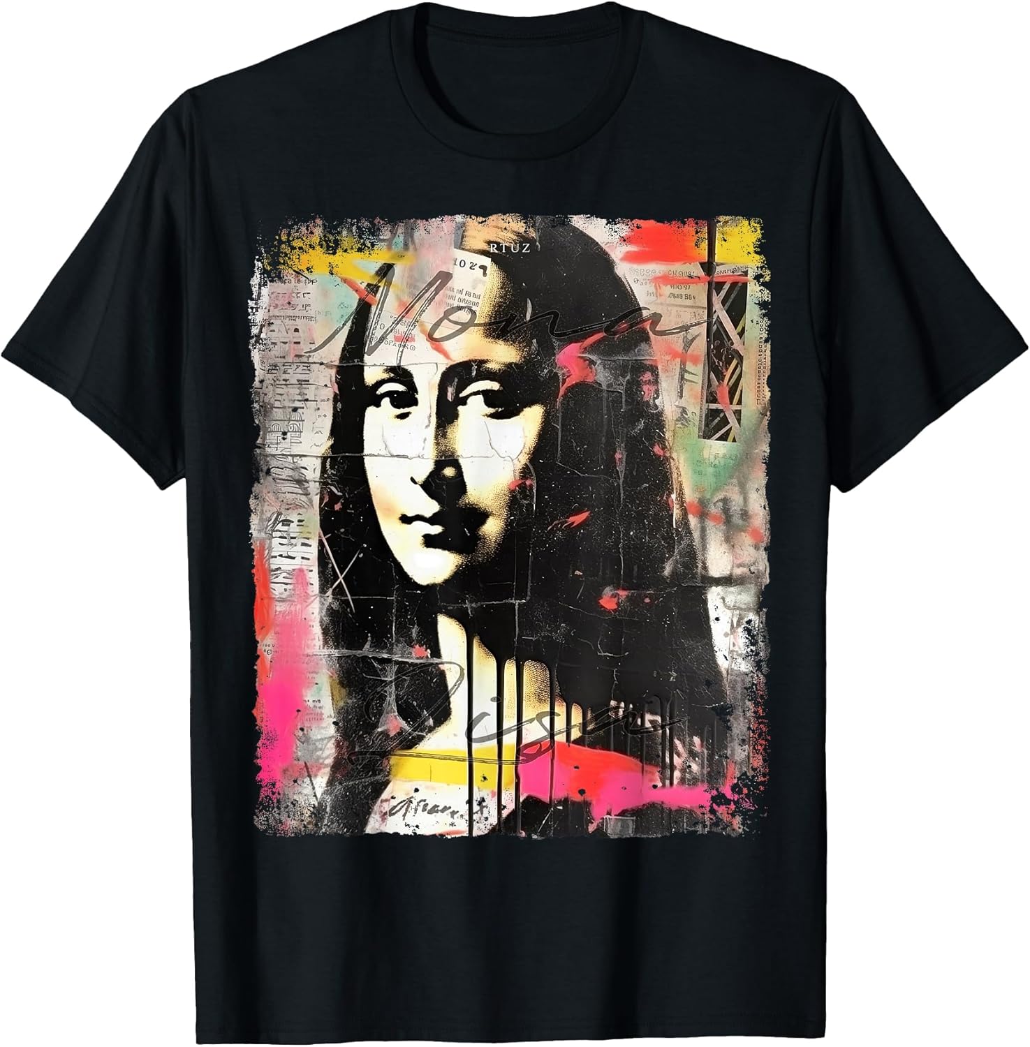 Mona Lisa Aesthetic Clothes Vintage Y2K Streetwear Women Men Unisex , , , Long Sleeve Tee